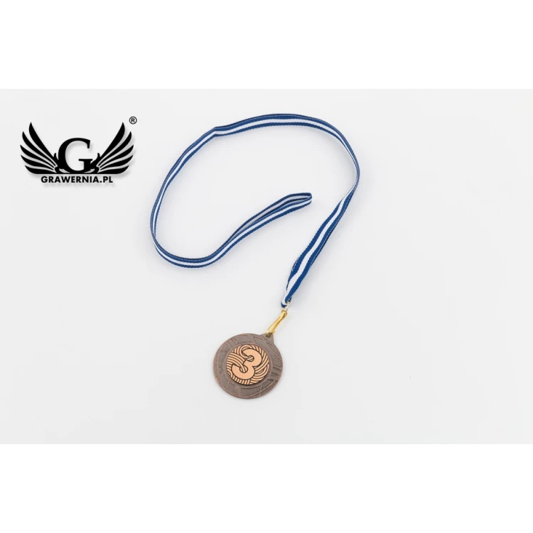 Medale metalowe z grawerowanym emblematem - średnica 40mm - ME0140