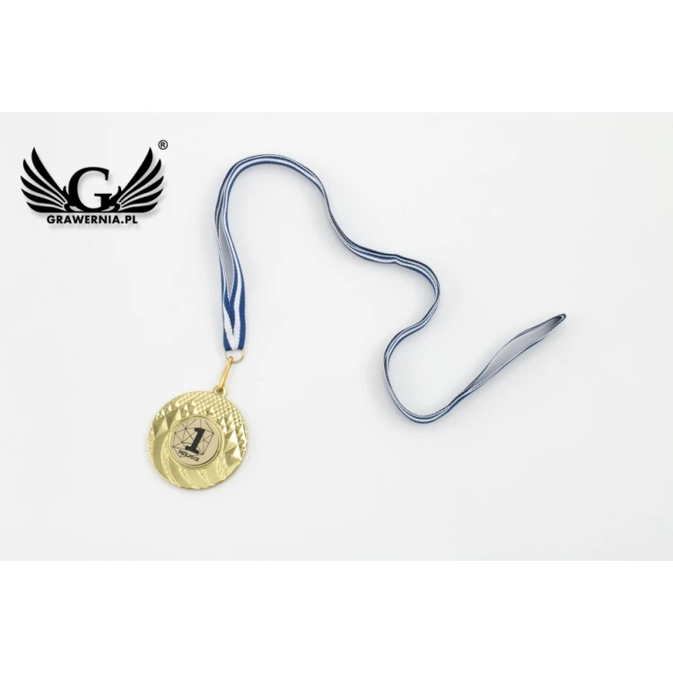 Medale metalowe z grawerowanym emblematem - średnica 50mm - MMC0150