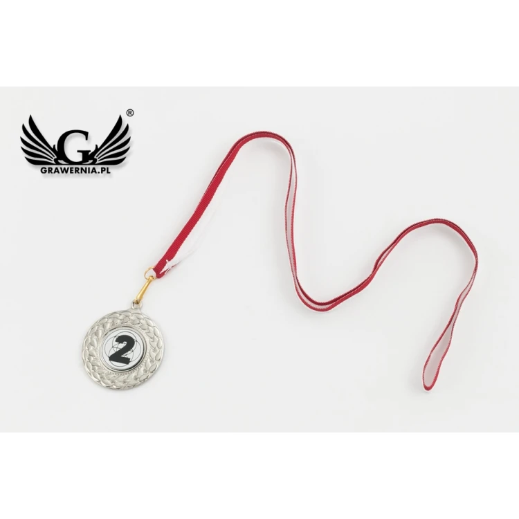 Medale metalowe z grawerowanym emblematem - średnica 45mm - MMC3045