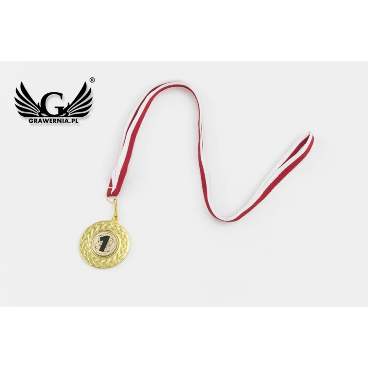 Medale metalowe z grawerowanym emblematem - średnica 45mm - MMC3045
