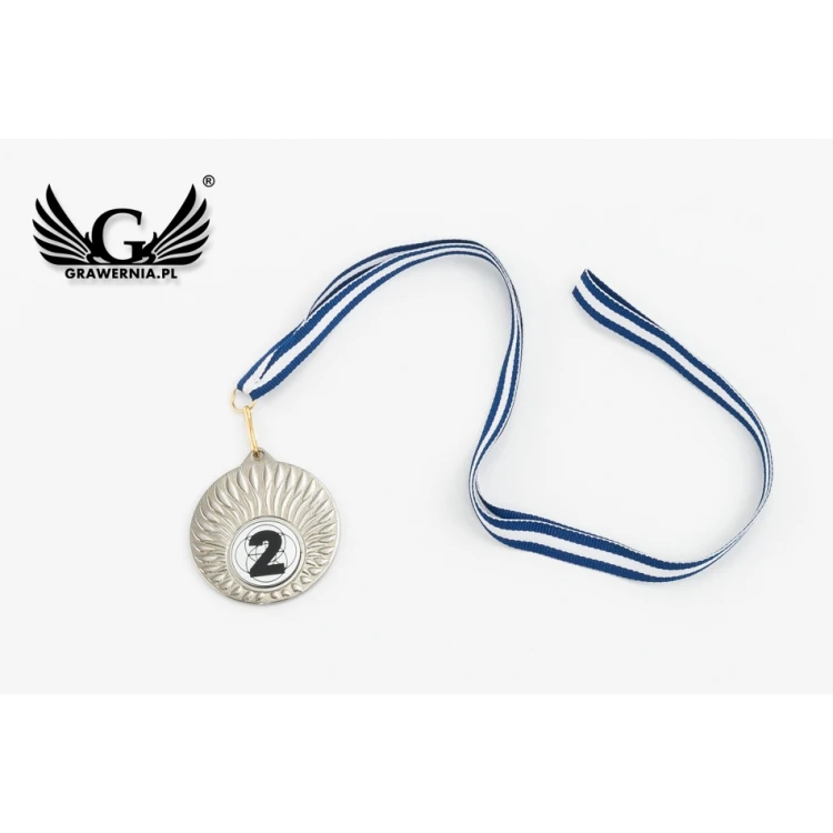 Medale metalowe z grawerowanym emblematem - średnica 50mm - MMC24050