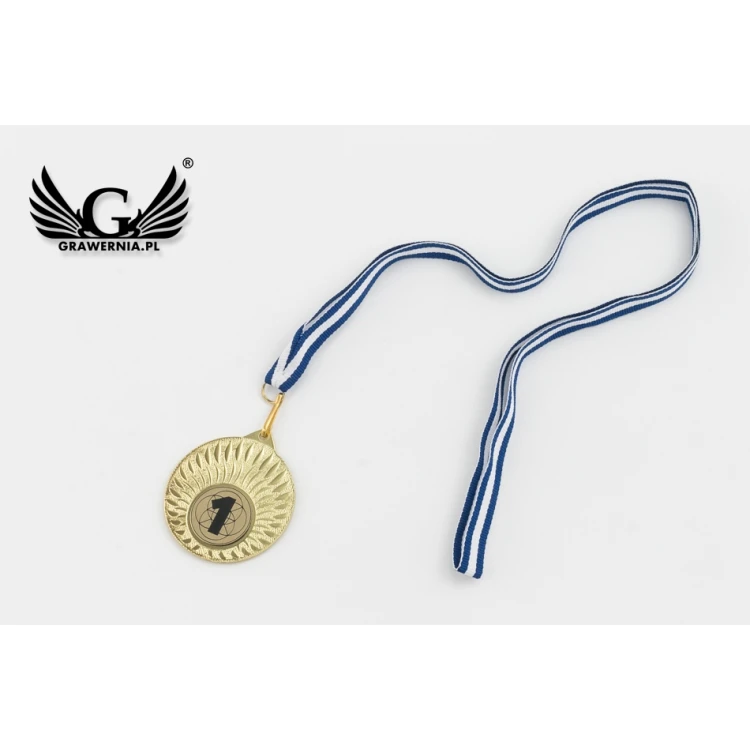 Medale metalowe z grawerowanym emblematem - średnica 50mm - MMC24050