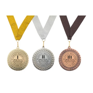 Medale metalowe z grawerowanym emblematem - średnica 70mm - MMC2072