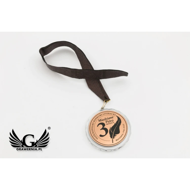 Medale szklane Elite - złoty, srebrny, brązowy + etui 