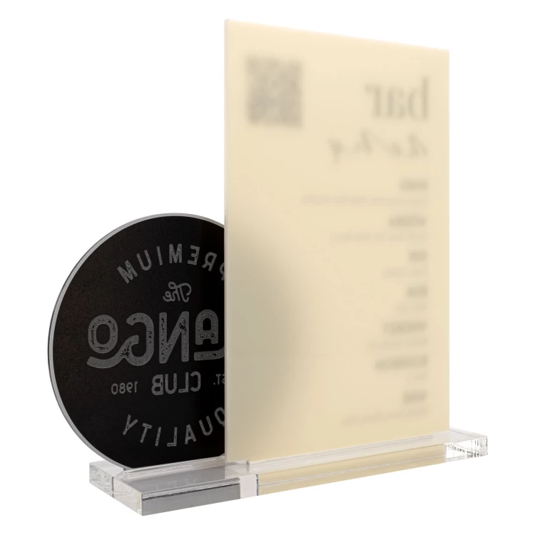 Menu z kodem QR - wys. 22 cm - ST084