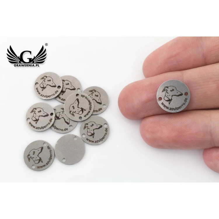 Metki stalowe na odzież - wymiary: 13x13mm - ME14