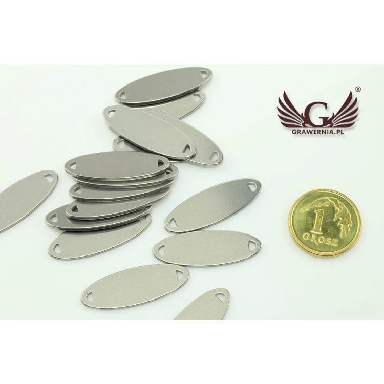 Metki stalowe na odzież - wymiary: 23x8mm - ME6