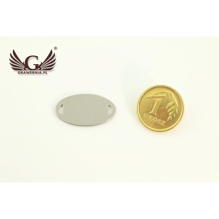 Metki stalowe na odzież - wymiary: 20x11mm - ME7
