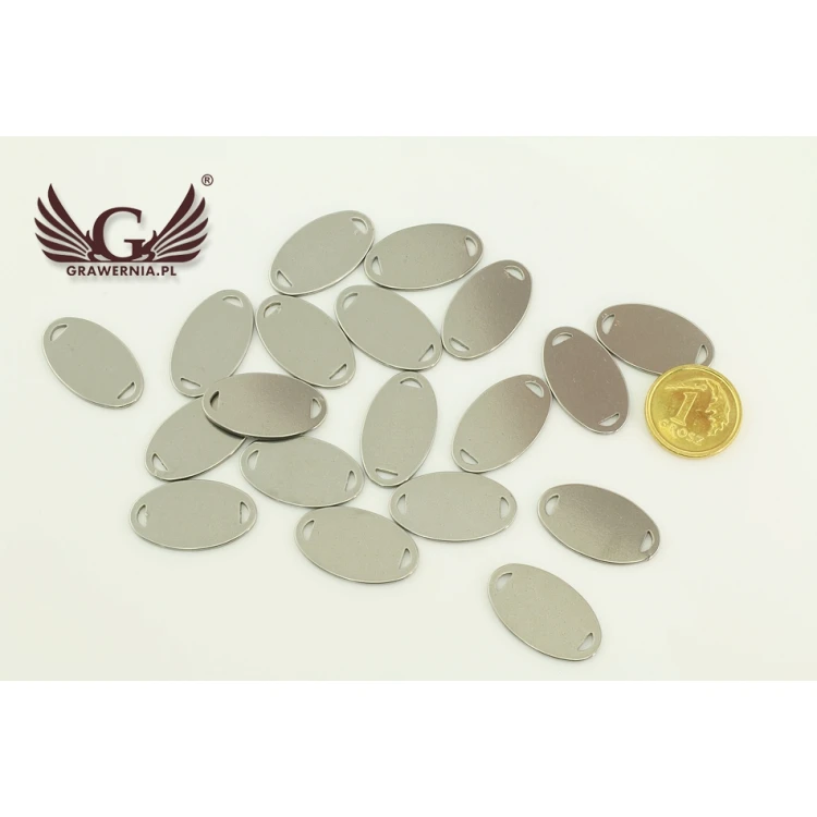 Metki stalowe na odzież - wymiary: 20x11mm - ME7