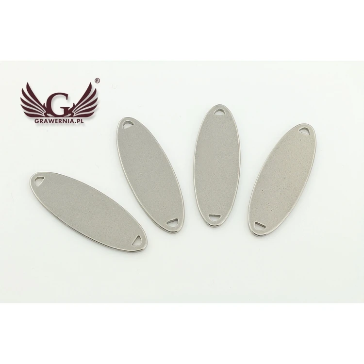 Metki stalowe na odzież - wymiary: 26x9mm - ME8
