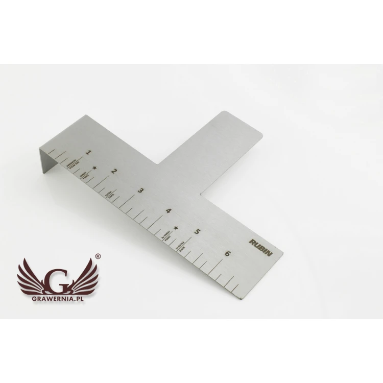 Miarka stalowa grawerowana laserem - wym. 177x121x30mm - TAB053