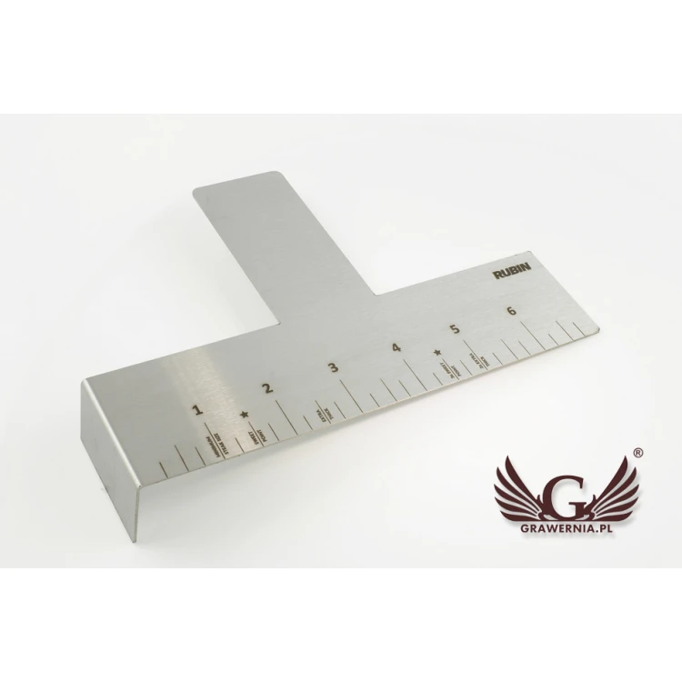 Miarka stalowa grawerowana laserem - wym. 177x121x30mm - TAB053