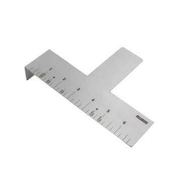 Miarka stalowa grawerowana laserem - wym. 177x121x30mm - TAB053
