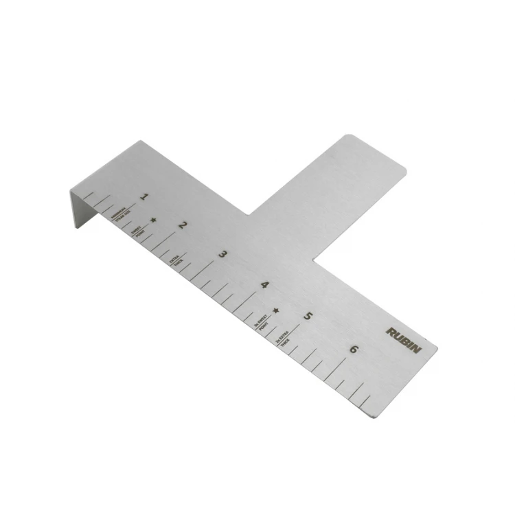 Miarka stalowa grawerowana laserem - wym. 177x121x30mm - TAB053