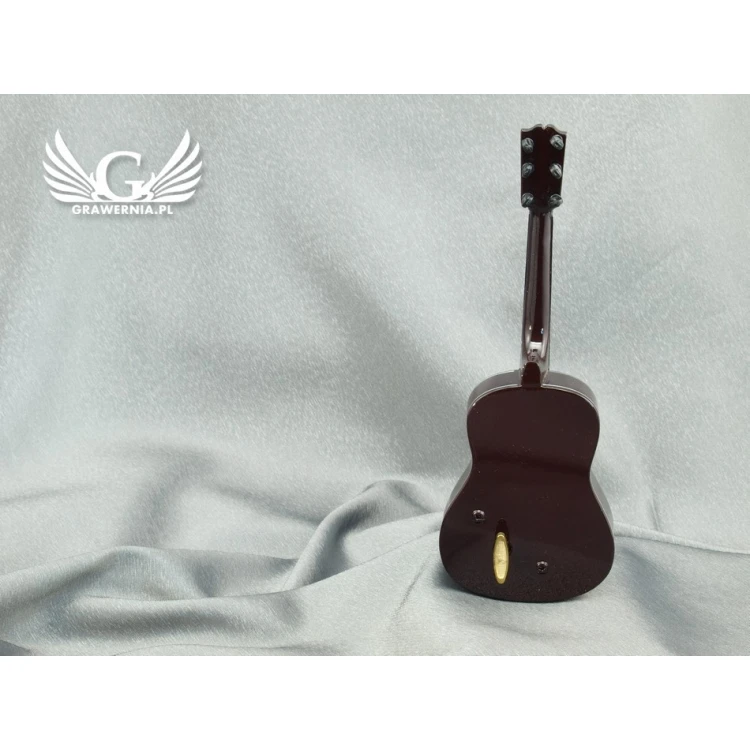 Mini gitara klasyczna z pozytywką - jasna - model MGT4