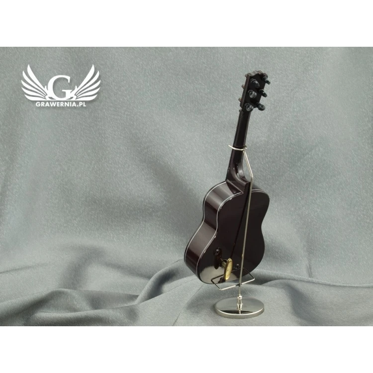 Mini gitara klasyczna z pozytywką - jasna - model MGT4