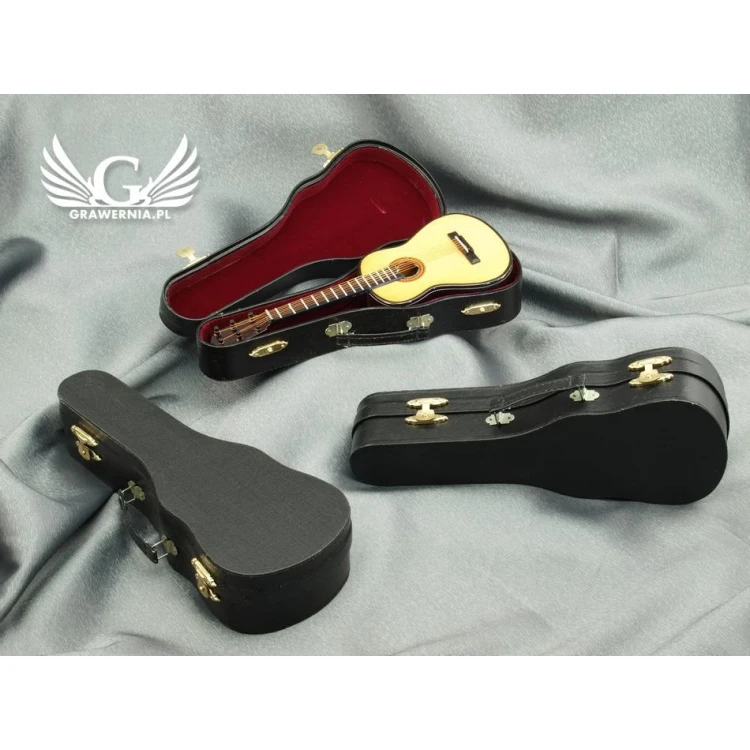 Mini gitara klasyczna z pozytywką - jasna - model MGT4