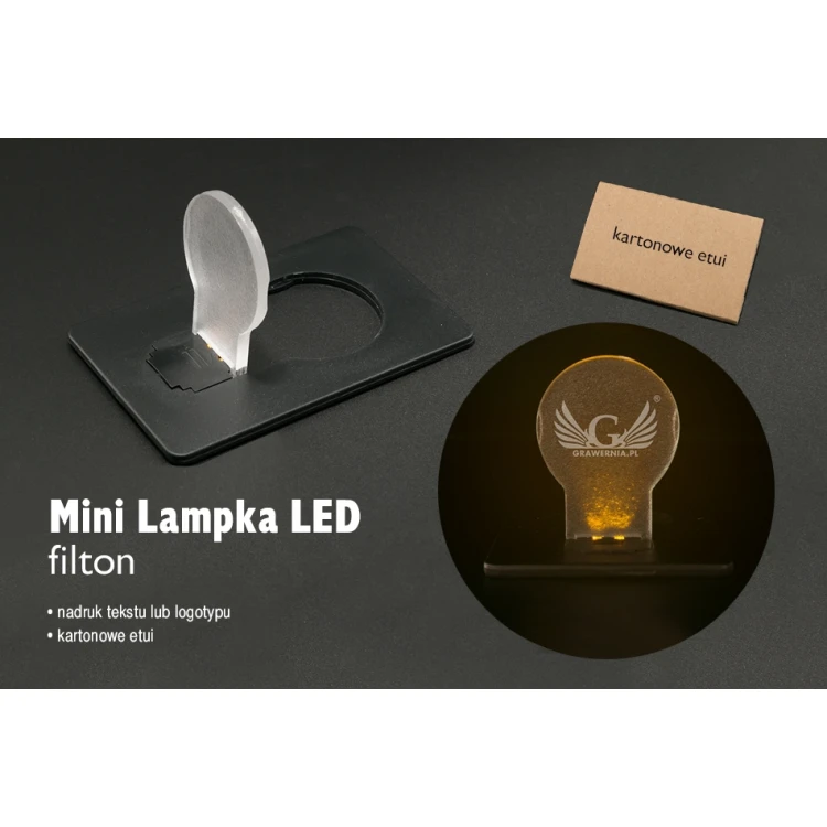 Mini Lampka LED - Filton - dowolny nadruk UV - BP93
