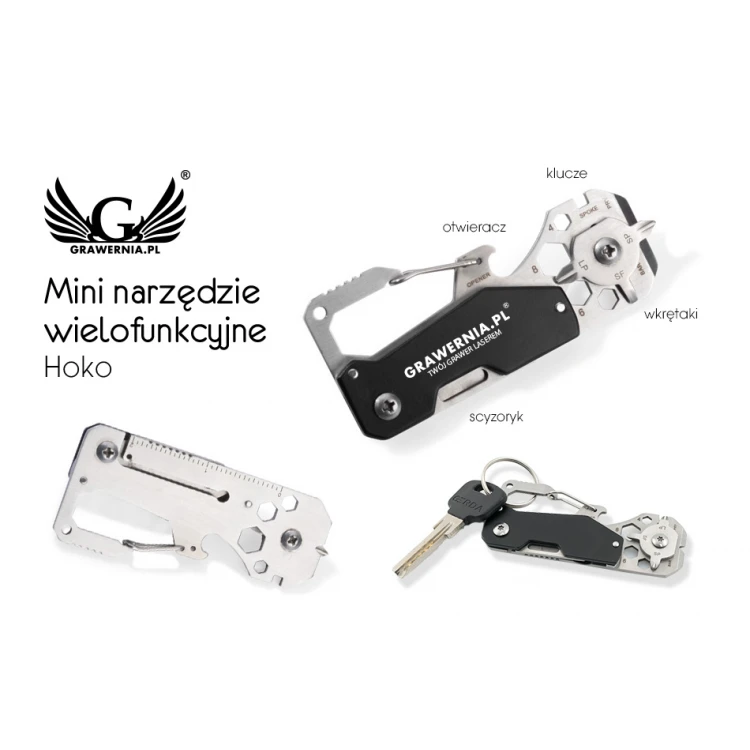 Mini narzędzie wielofunkcyjne z Twoim grawerem - Hoko - BP119