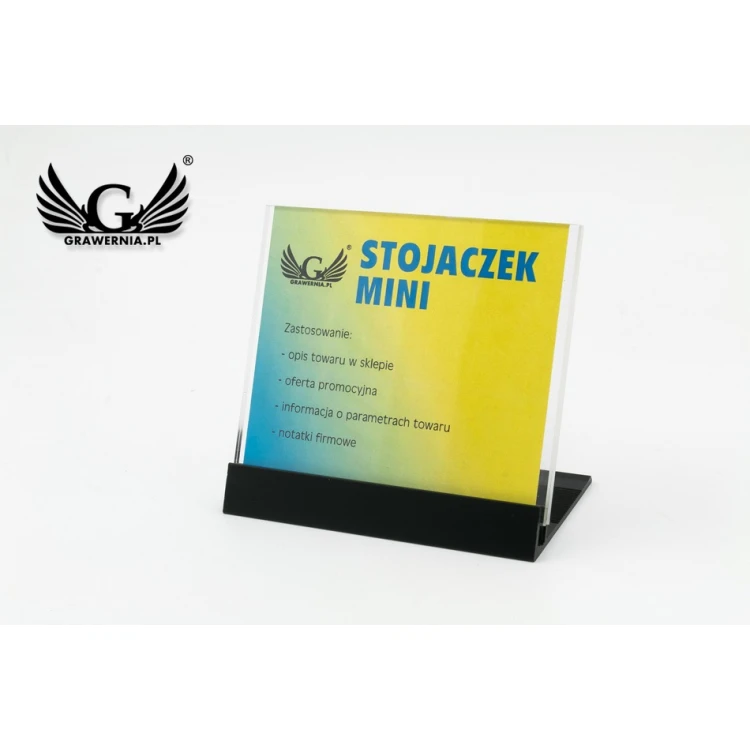 Mini stojaczek na karteczkę - wym. okienka: 95x80mm - PR023