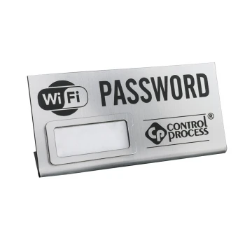 Mini stojaczek z okienkiem na hasło Wi-Fi - 100x45mm - PR015