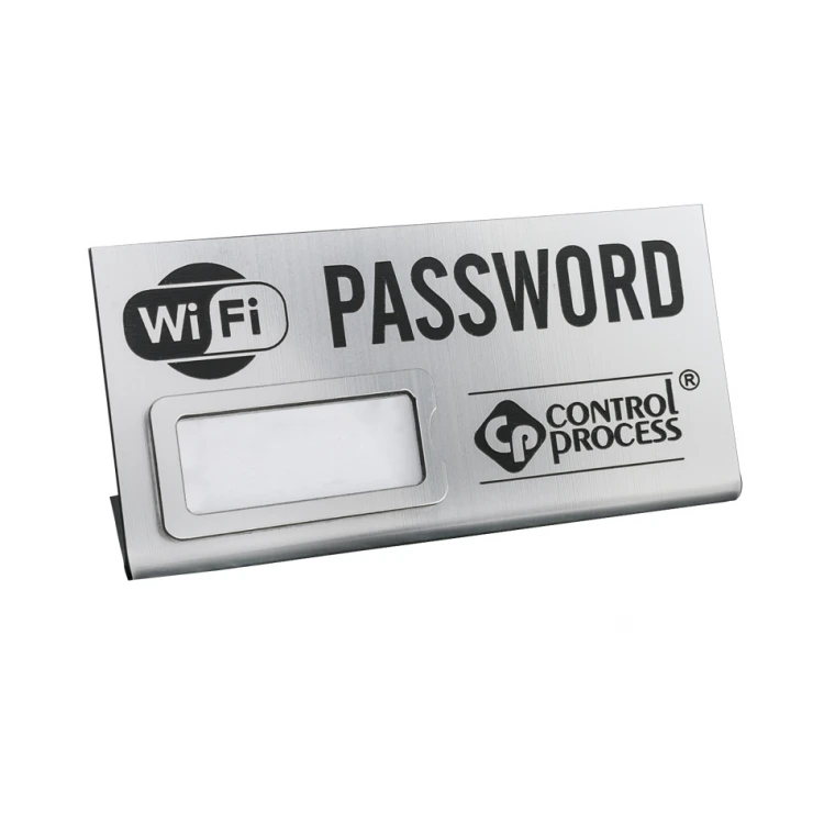 Mini stojaczek z okienkiem na hasło Wi-Fi - 100x45mm - PR015