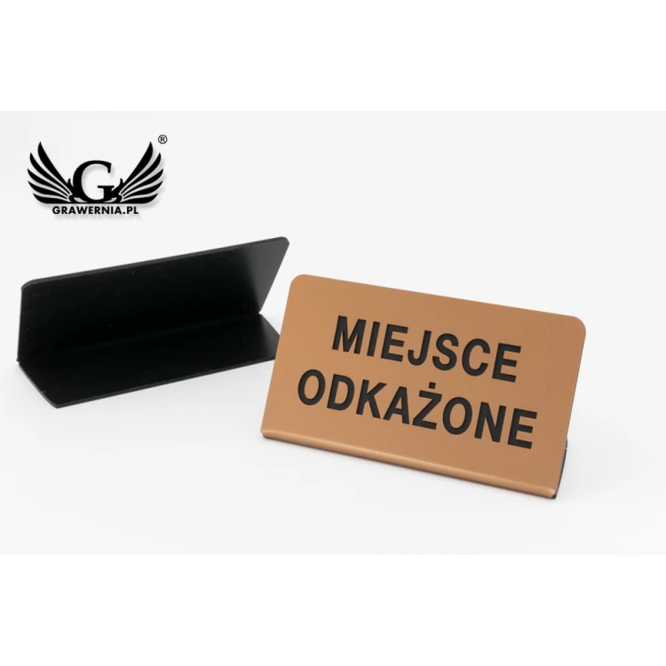 Mini Stojaczek na stolik zdezynfekowano, miejsce odkażone - do mycia w zmywarce temp. max 80°C - ST006
