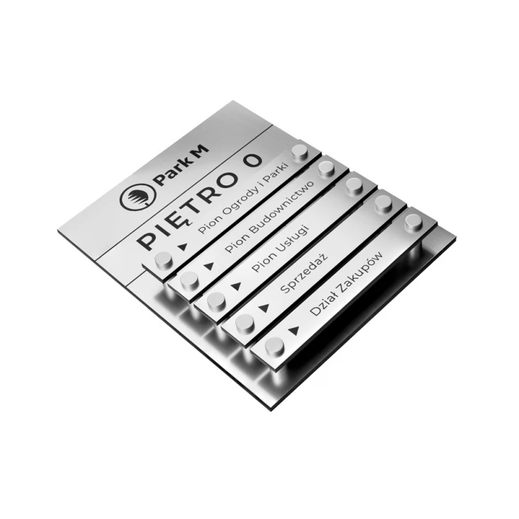 Tablica grawerowana laserem na dystansach - wym: 200x250mm - TAB256