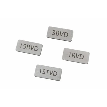 Tabliczki stalowe matowe z Twoim grawerem - wym. 15x7x1mm - TAB119