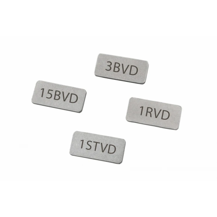 Tabliczki stalowe matowe z Twoim grawerem - wym. 15x7x1mm - TAB119