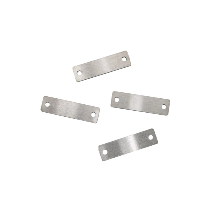 Tabliczki stalowe szczotkowane z Twoim grawerem - wym. 25x7x1mm - TAB122