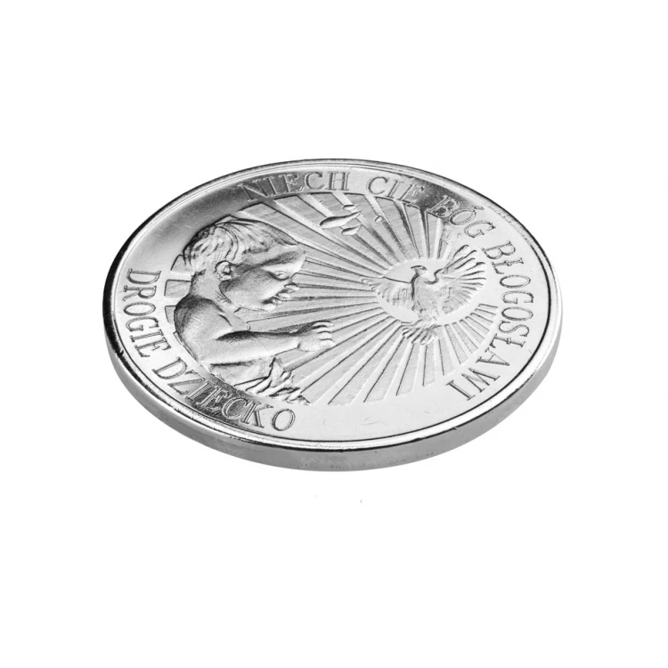 Moneta posrebrzana - Niech Cię Bóg Błogosławi - Pamiątka Chrztu Świętego - MON016