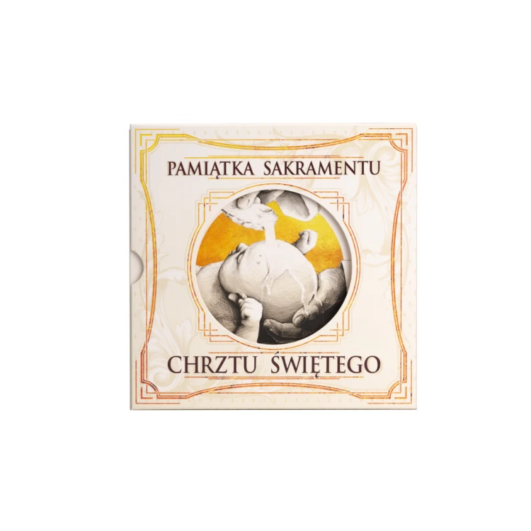 Moneta posrebrzana - Niech Cię Bóg Błogosławi - Pamiątka Chrztu Świętego - MON010