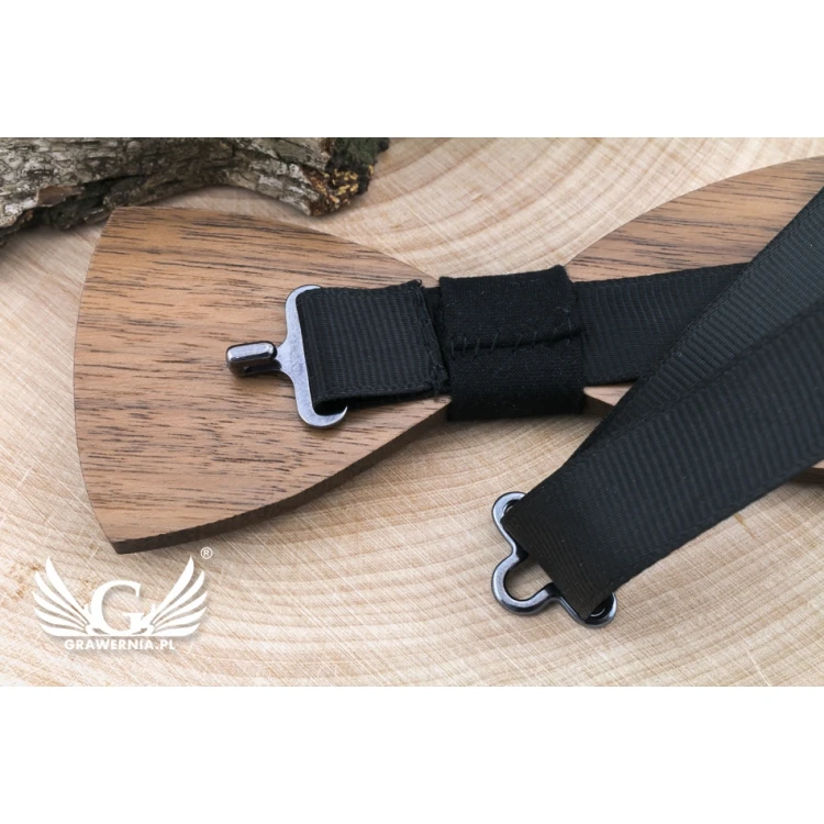 Mucha drewniana - Best Dad - drewno klonowe i orzechowe - MDR052