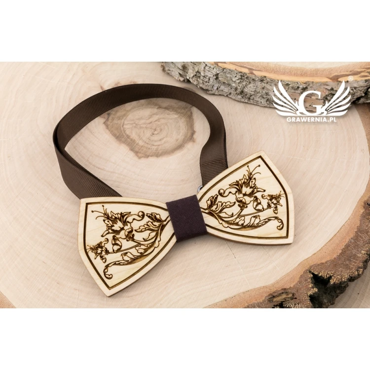 Mucha drewniana - Flower - drewno klonowe - MDR057