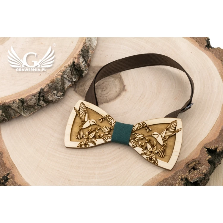 Mucha drewniana - Koliberki - drewno klonowe - MDR058