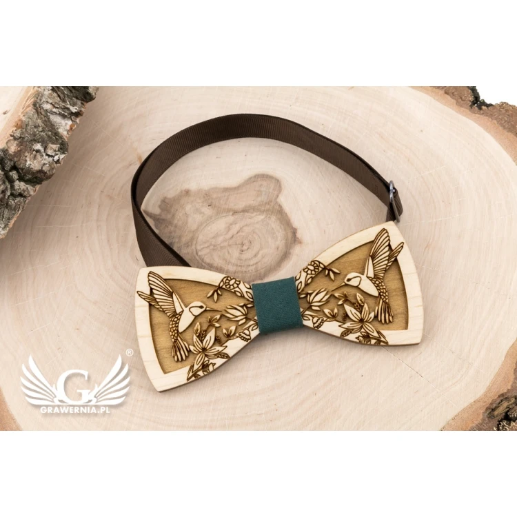 Mucha drewniana - Koliberki - drewno klonowe - MDR058