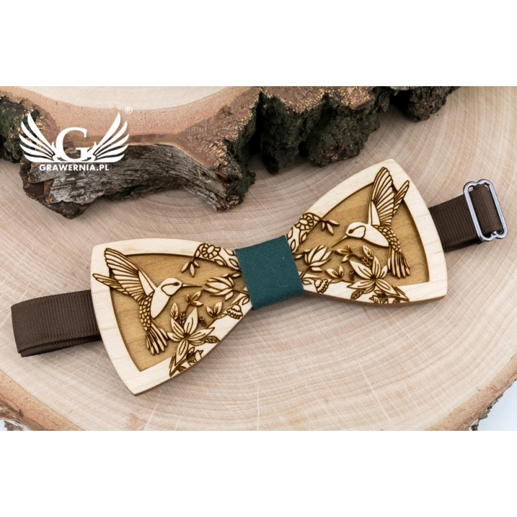 Mucha drewniana - Koliberki - drewno klonowe - MDR058