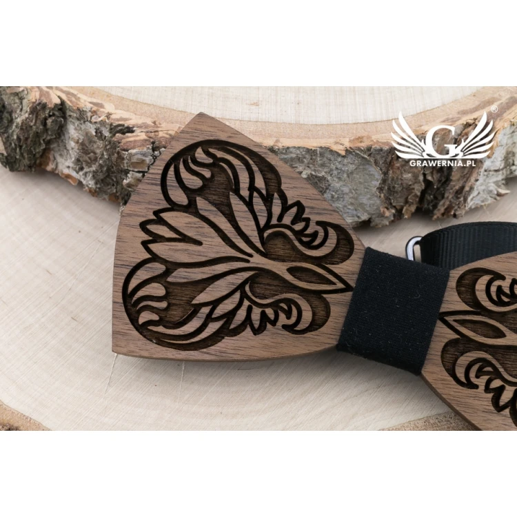 Mucha drewniana - Nature 3 - drewno orzechowe - MDR049