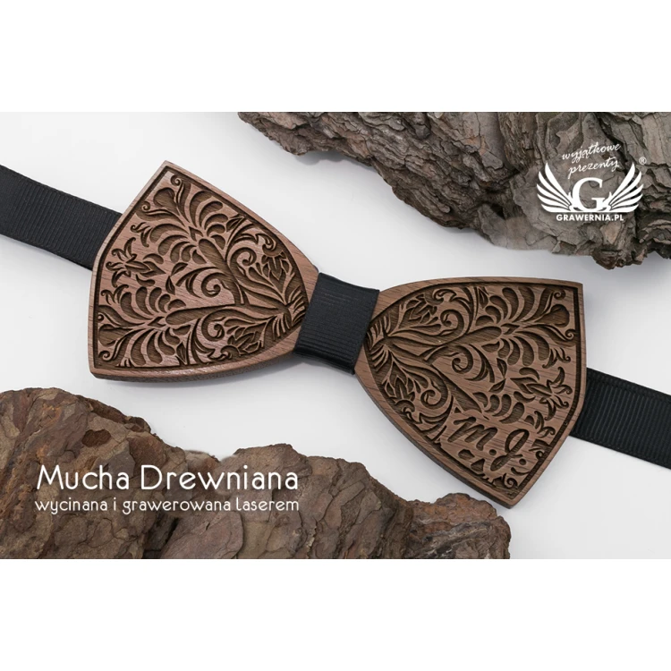 Mucha drewniana - Nature - drewno orzechowe - MDR047