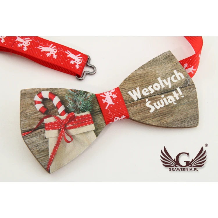 Mucha drewniana z dowolną grafiką - kolorowy druk UV - MDR005