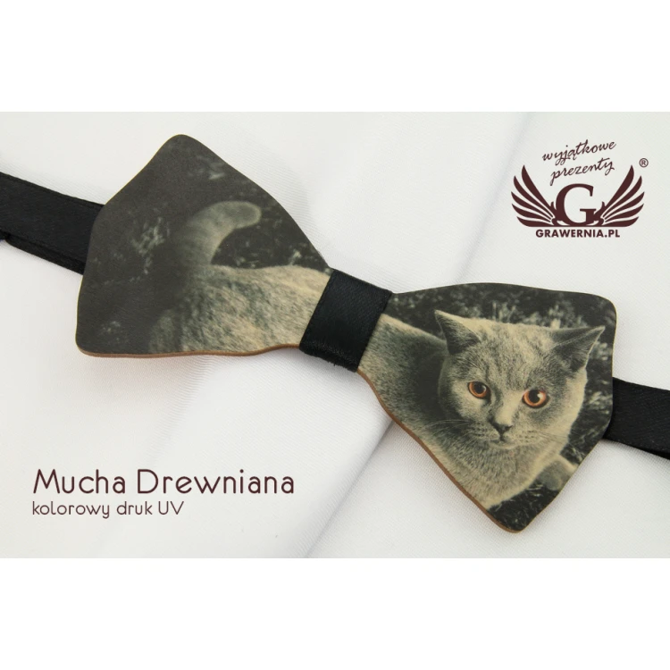 Mucha drewniana z dowolną grafiką - kolorowy druk UV - MDR016