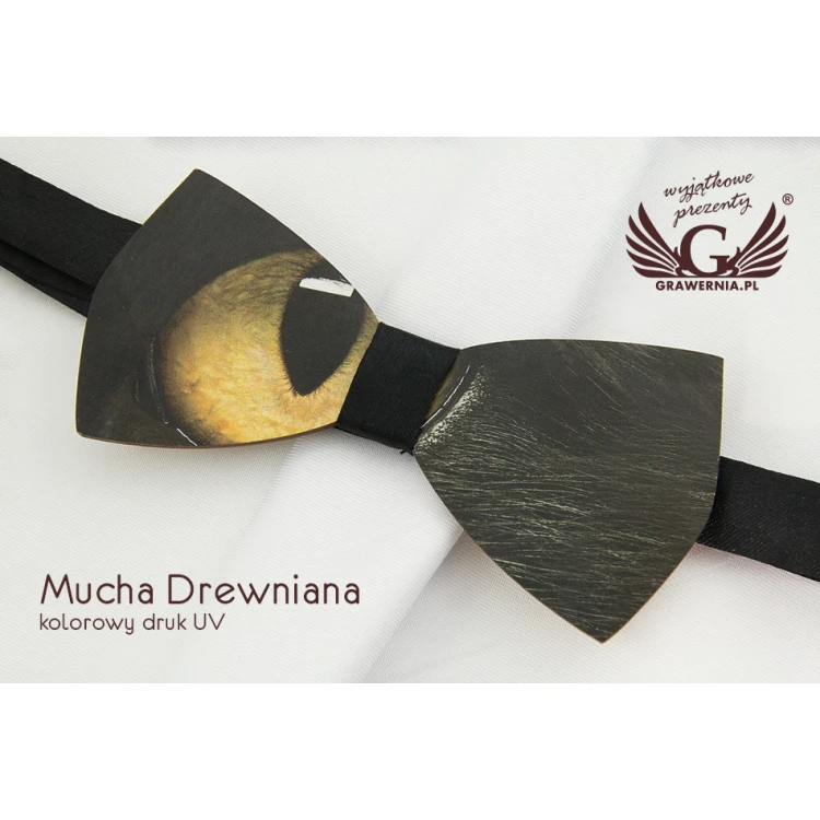 Mucha drewniana z dowolną grafiką - kolorowy druk UV - MDR017