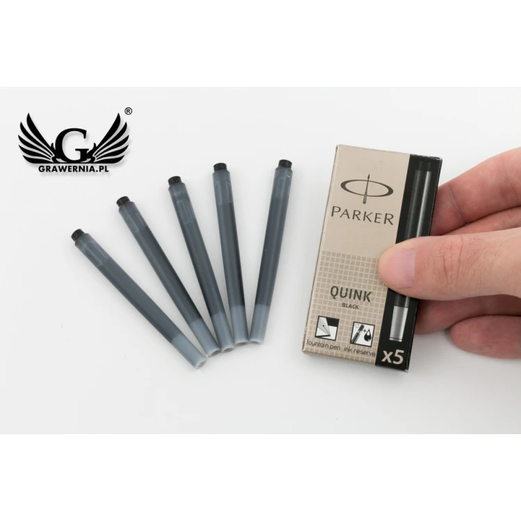 Naboje do pióra wiecznego Parker standard 5 szt CZARNE - NAB001