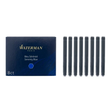 Naboje do pióra wiecznego Waterman standard 8 szt NIEBIESKIE - NAB004