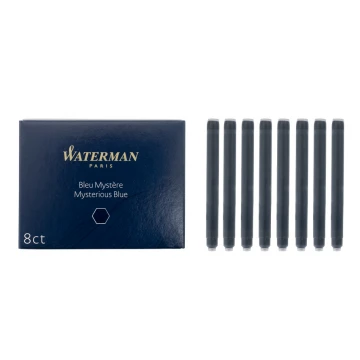 Naboje do pióra wiecznego Waterman standard 8 szt NIEBIESKOCZARNE - NAB005