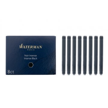 Naboje do pióra wiecznego Waterman standard 8 szt CZARNE - NAB006