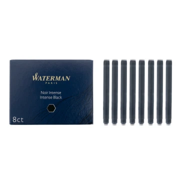 Naboje do pióra wiecznego Waterman standard 8 szt CZARNE - NAB006