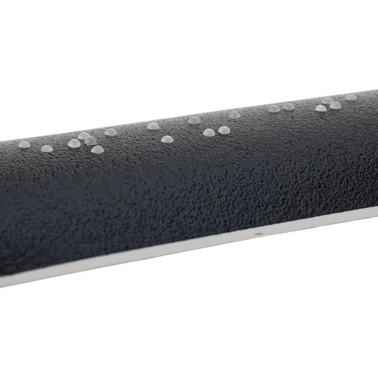 Tabliczka na poręcz z pismem Braille’a - wym. 150x36mm - czarny laminat textures - TAB543