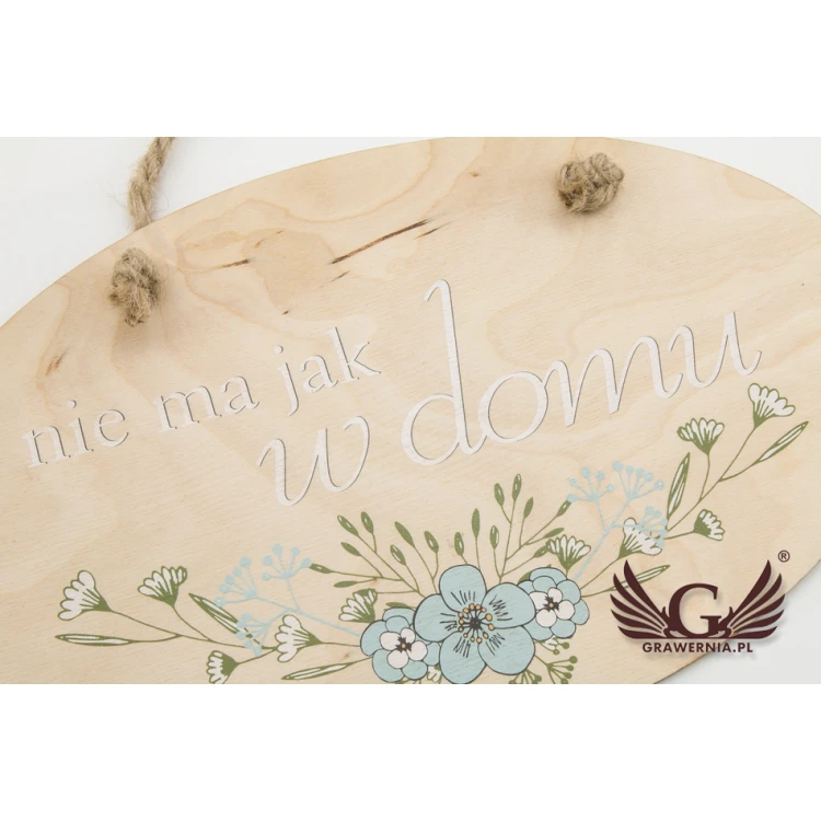 Napis dekoracyjny - WITAJ W DOMU - kolorowy druk UV - NAP030